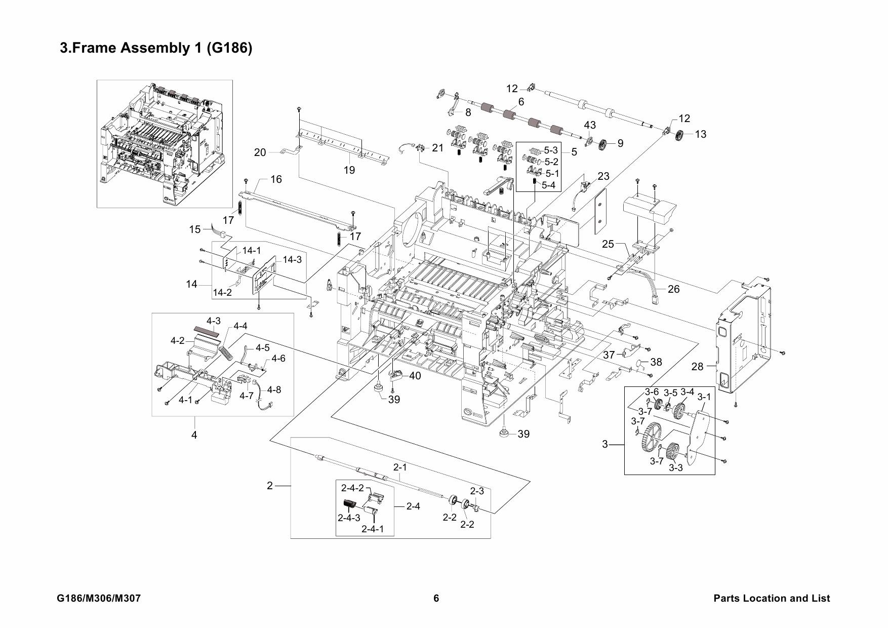 RICOH Aficio SP-5100N G186 Parts Service Manual-6